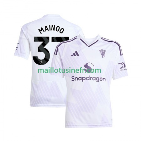 Maillot de Foot Manchester United Kobbie Mainoo 37 Extérieur 2025-26